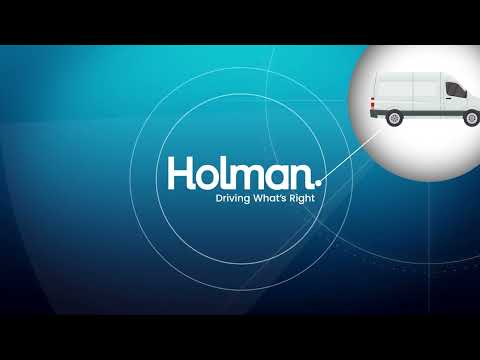 a white van on a blue background