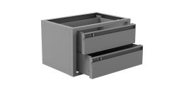 Drawer Cabinet - 2 Drawers - 30 Units - Bulk
- 2 Drawer Shelf Cabinet
