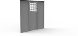 Partition - Perforated Door / Solid Sides- Sprinter Std Roof, NV High Roof, ProMaster Std/High/Super High Roof
