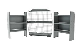 Commercial 43" H Shelves Wire Partition - NV200 115" WB