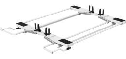 Drop Down HD Aluminum Ladder Rack Kit - Double - Transit Connect