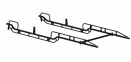 The Pro Rack Side Channels - Forklift Loadable - 8' Bed, Ext Cab