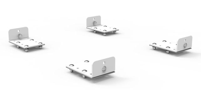 Combo HD Aluminum Ladder Rack Kit - Drop Down / Clamp & Lock - 6.5