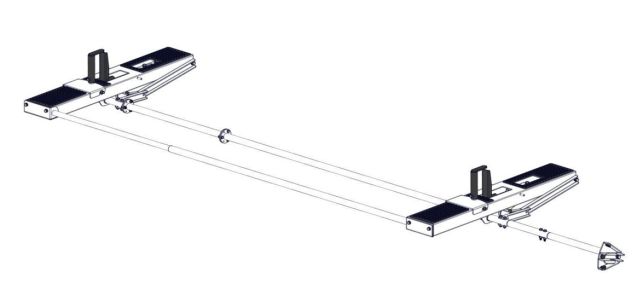 Drop Down HD Aluminum Ladder Rack Driver Side Mechanism