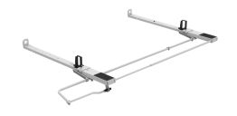 Drop Down HD Aluminum Ladder Rack - Single - Low Roof Transit & NV, GM