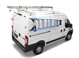 Drop Down Ladder Rack - Mid/High Roof Transit, High Roof NV, ProMaster & Sprinter (Box 1 of 2)