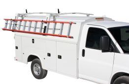 Drop Down Ladder Rack - Single - High Roof Covered Service Body