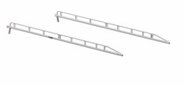 The Pro Rack Side Channels - 8' Bed, Ext Cab/9' Bed, Reg Cab - White