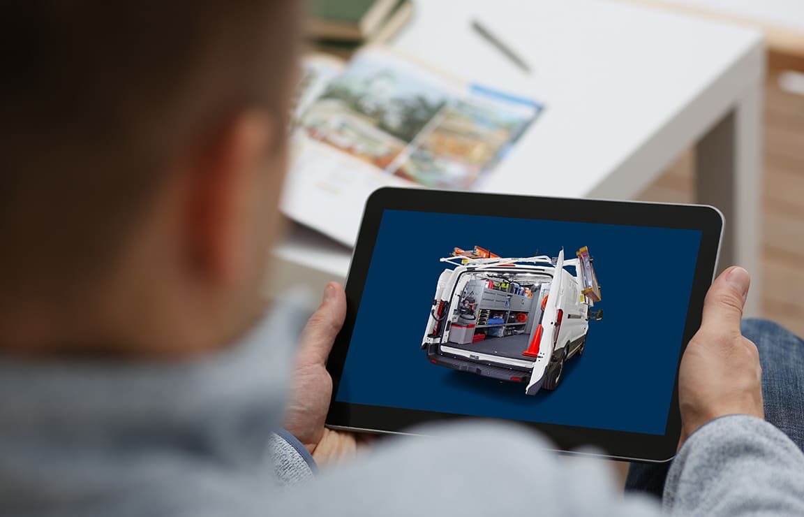 a person holding a tablet