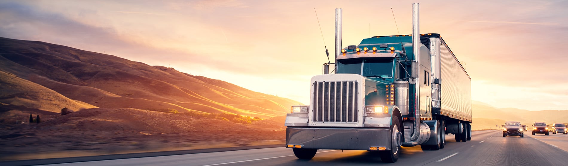 a truck on the road